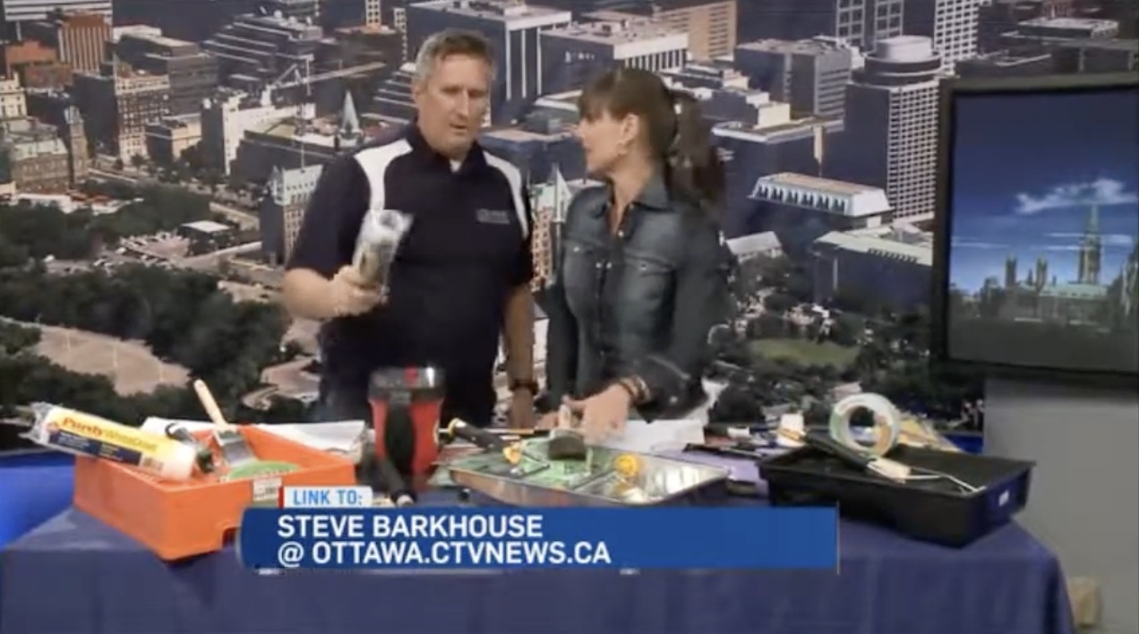 Steve Barkhouse Talks paint Tips on CTV News